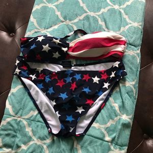 Women’s Catalina bikini in Stars and Stripes